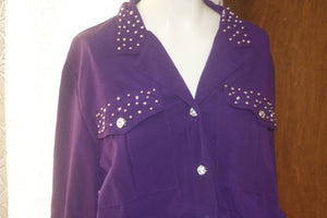 Vintage St Germain Mod 1980's Purple Jumpsuit M