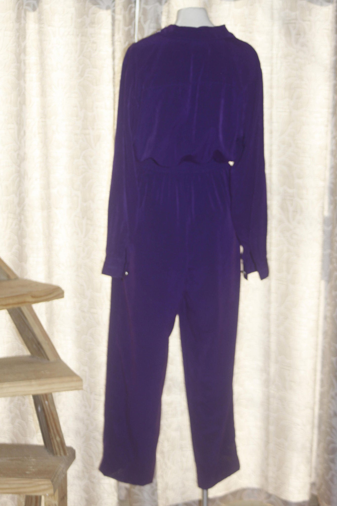 Vintage St Germain Mod 1980's Purple Jumpsuit M