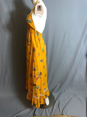 Vintage Hippie Daffy Halter Dress M