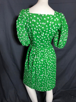 Vintage 1970's 1980's Green Kappi Country Dress S