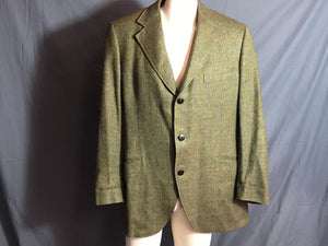 Vintage Green H Freeman & Son Tweed Sports Coat Jacket 42