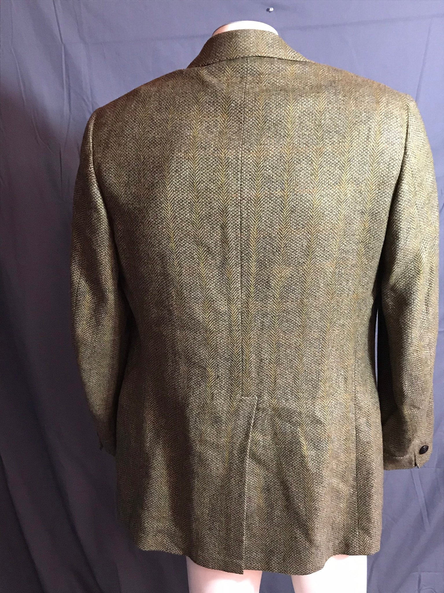 Vintage Green H Freeman & Son Tweed Sports Coat Jacket 42