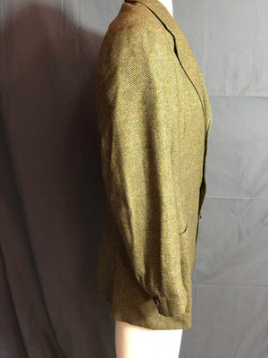 Vintage Green H Freeman & Son Tweed Sports Coat Jacket 42