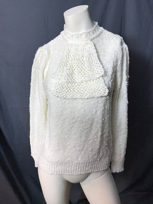 Vintage White 1980's Sweater Le Roy L