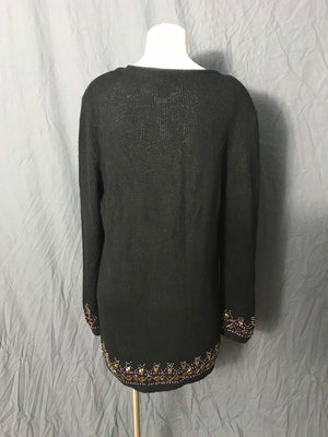 Vintage 1980’s Le Choi’s Bead Sweater Dress M