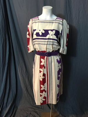 Vintage Jerell 70’s 80’s mod dress M 9