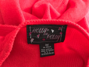 Vintage red Holly N Polly sweater vest M