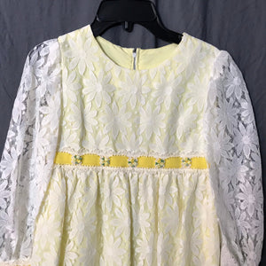 Vintage 1960’s long yellow boho kids dress