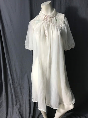 Vintage 1950’s Miss Siren sheer chiffon robe S