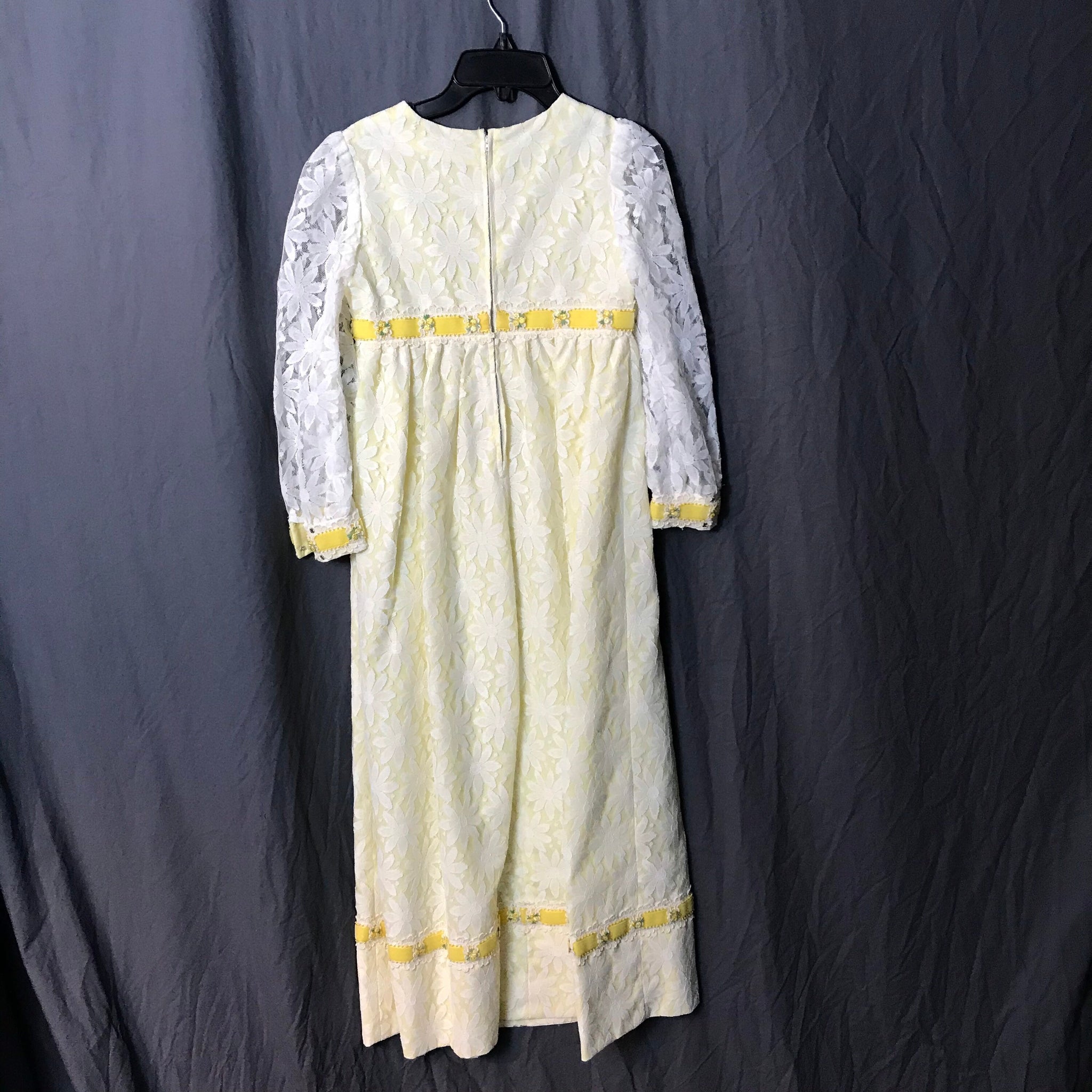 Vintage 1960’s long yellow boho kids dress