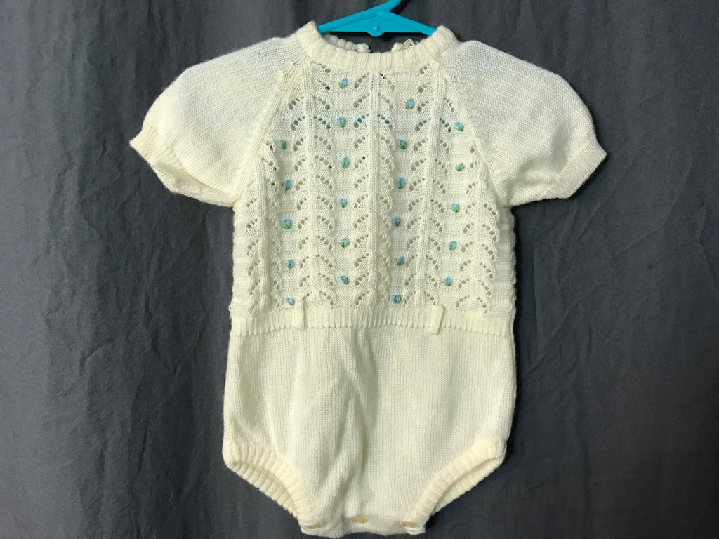 Vintage Jureca 50’s baby sweater onesie 6 month