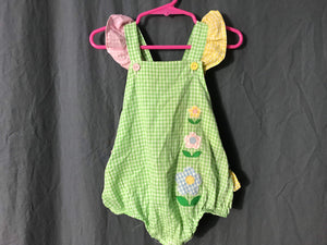 Vintage gingham bay romper Lisa Jackson 2 T