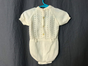 Vintage Jureca 50’s baby sweater onesie 6 month