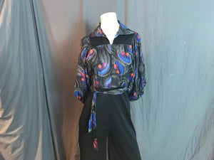 Vintage rayon 1970’s jumpsuit M