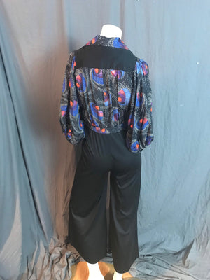 Vintage rayon 1970’s jumpsuit M