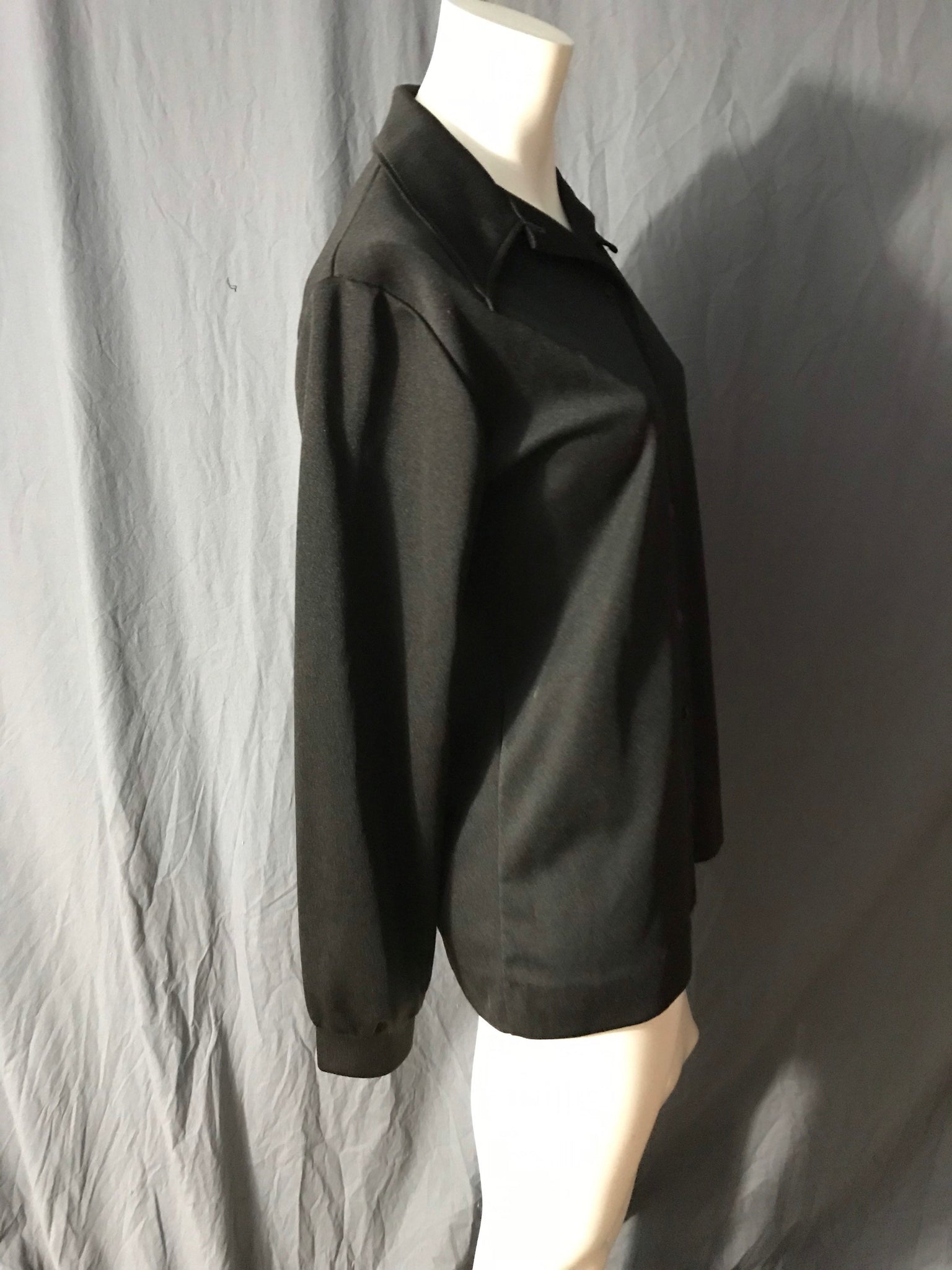 Vintage 1970’s black Jane Colby shirt L