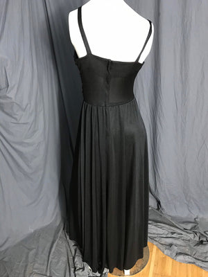 Vintage 1970’s long black Toni Todd dress M / L