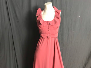 Vintage 70’s rose Meleny Road long maxi dress M