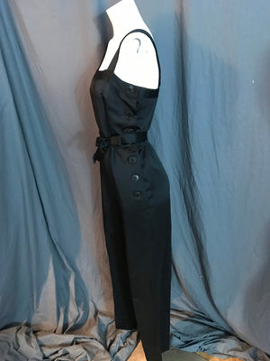 Vintage black 1980’s jumpsuit S M