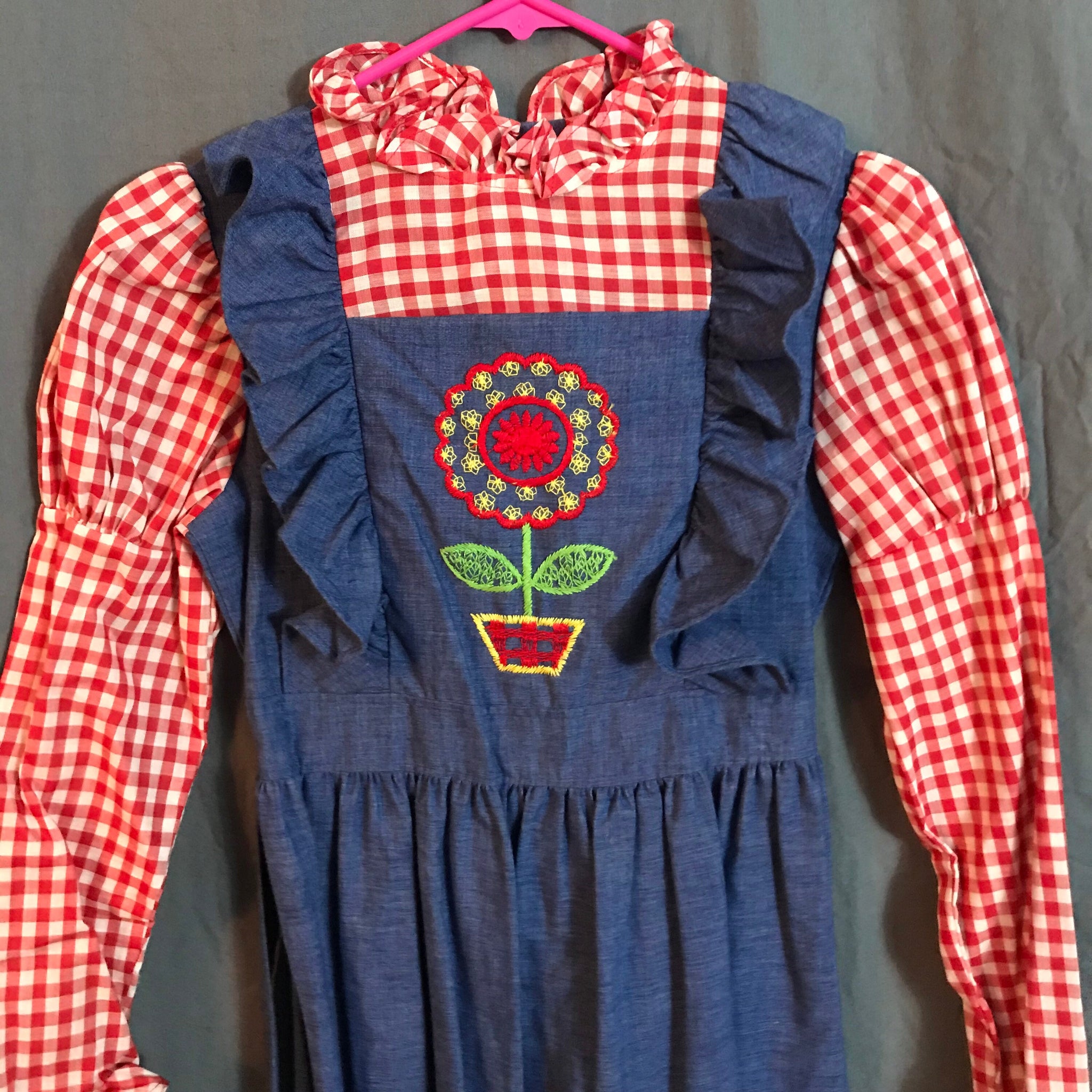 Vintage 70’s girls kids dress hippie boho