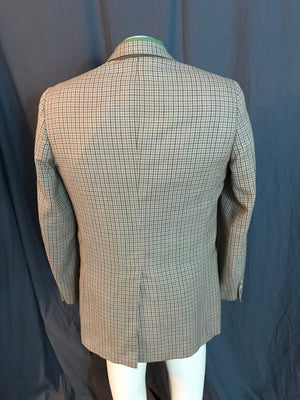 Vintage Racquet Club brown plaid sports jacket coat 42