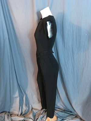 Vintage 1980’s black mod jumpsuit 4