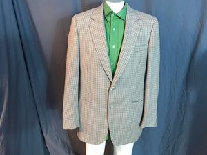 Vintage Racquet Club brown plaid sports jacket coat 42