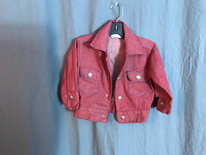 Vintage Health-Tex maroon 70’s kids jean jacket 2T