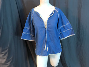 Vintage 1970’s hippie boho ethnic blouse shirt S