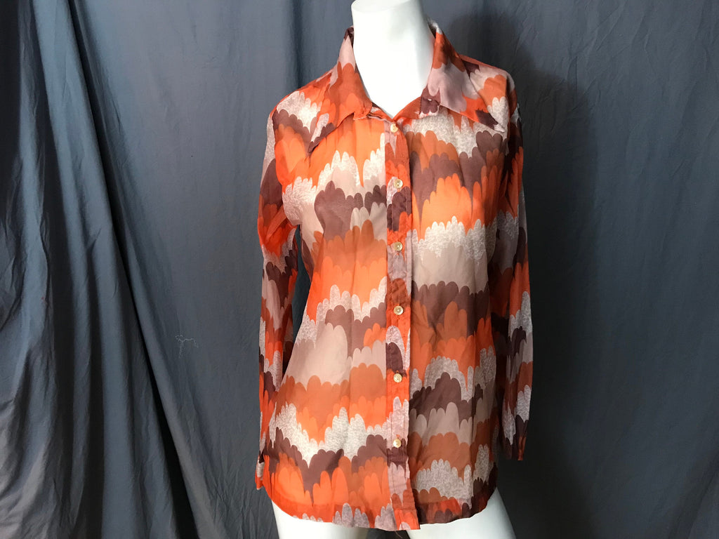 Vintage 1970’s Teddi of California mod shirt L