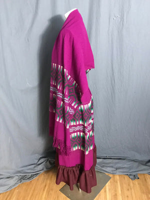 Vintage 1970’s ethnic woven skirt and shawl M