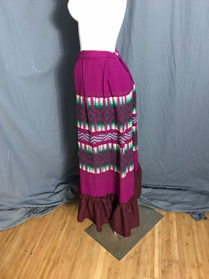 Vintage 1970’s ethnic woven skirt and shawl M