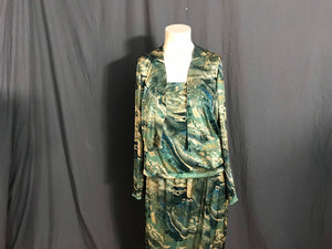 Vintage 1970’s 3 pc dress suit skirt m