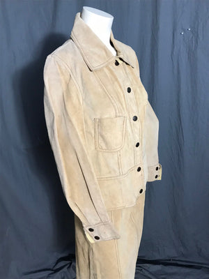 Vintage 1970’s Induyco leather jacket and skirt set M