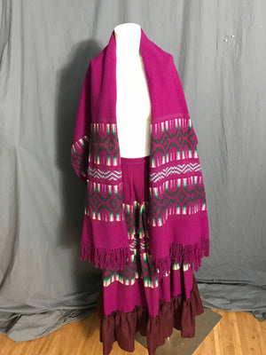 Vintage 1970’s ethnic woven skirt and shawl M