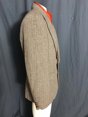 Vintage tweed The Sans A Belt sports coat suit jacket 42