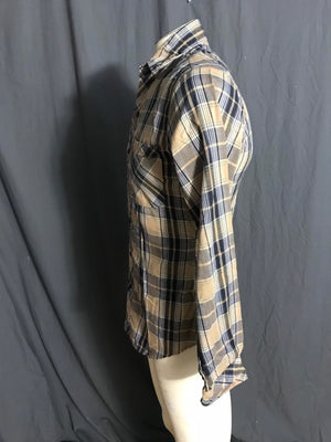 Vintage Wild West plaid 1970’s men’s shirt S