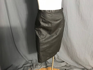 Vintage G-III 1980’s black leather high waist skirt 5/6