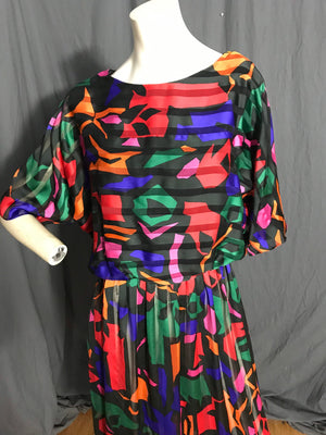 Vintage 1980’s R&K originals sheer mod dress L