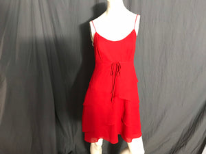 Vintage 80’s Faviana PM red mini party ruffle dress 7/8 M