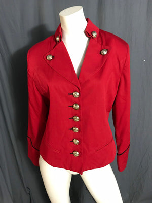 Vintage 1980’s Christina red and black circus jacket L