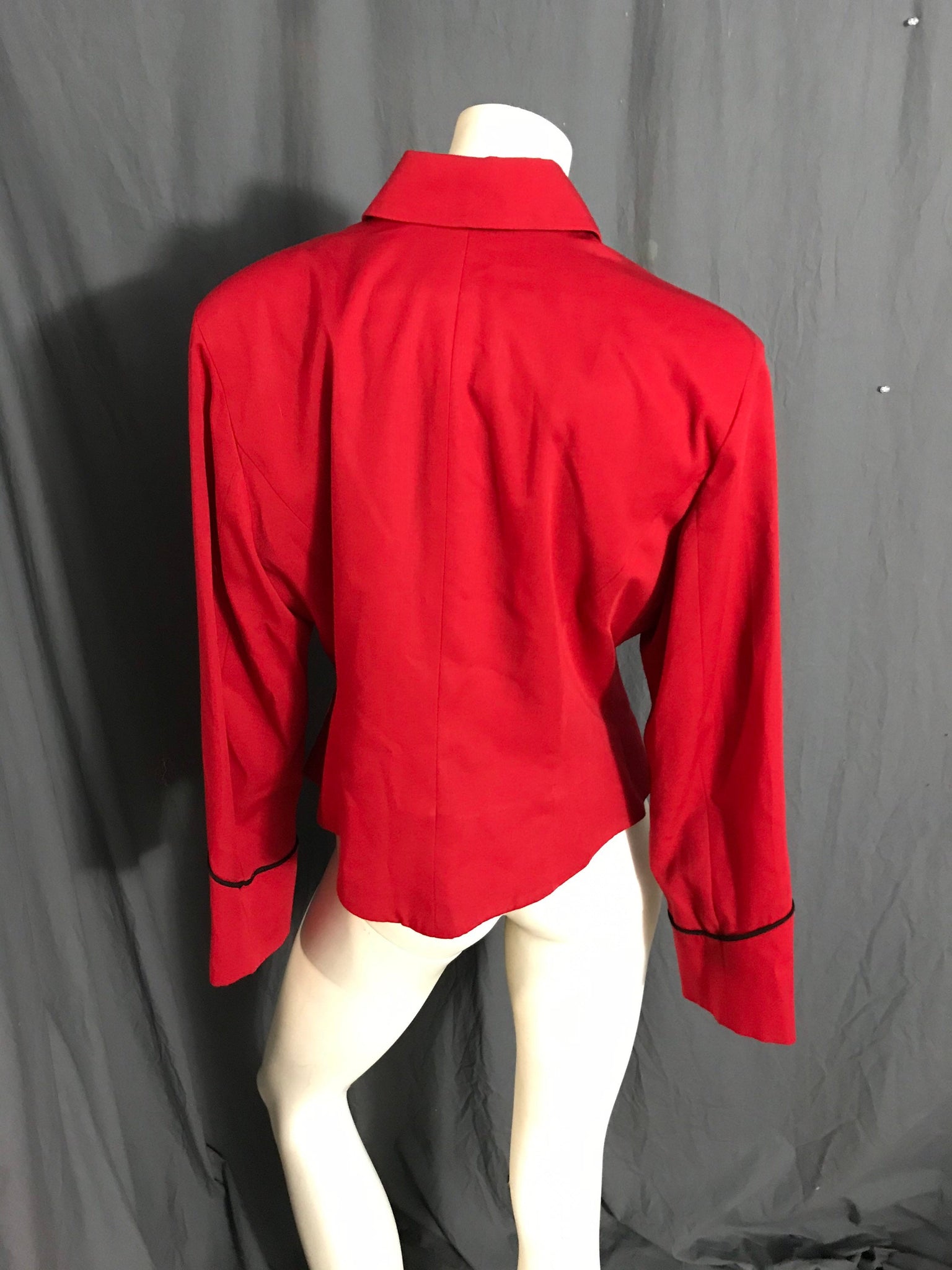 Vintage 1980’s Christina red and black circus jacket L