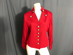 Vintage 1980’s Christina red and black circus jacket L