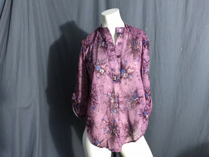 Vintage 1970’s purple sheer shirt tunic S