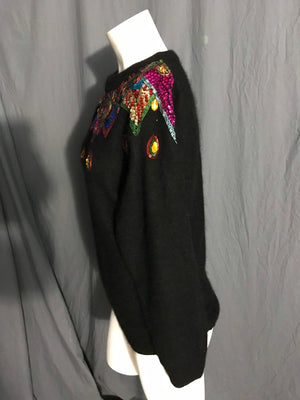 Vintage 1980’s In Charge embellished sweater S