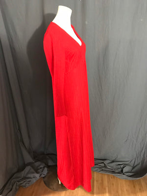 Vintage 1970’s red wide leg jumpsuit volup L