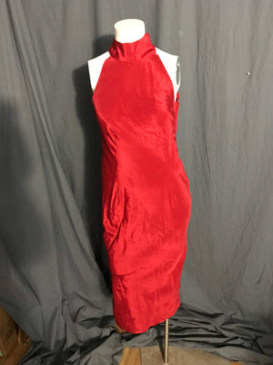 Vintage 1980’s red slinky party dress L