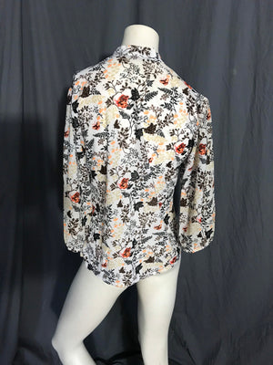 Vintage 1970’s Joyce semi sheer polyester knit shirt M