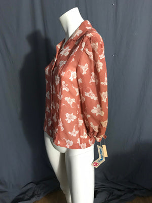 Vintage 70’s Deadstock College Town sheer shirt blouse M