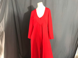 Vintage 1970’s red wide leg jumpsuit volup L